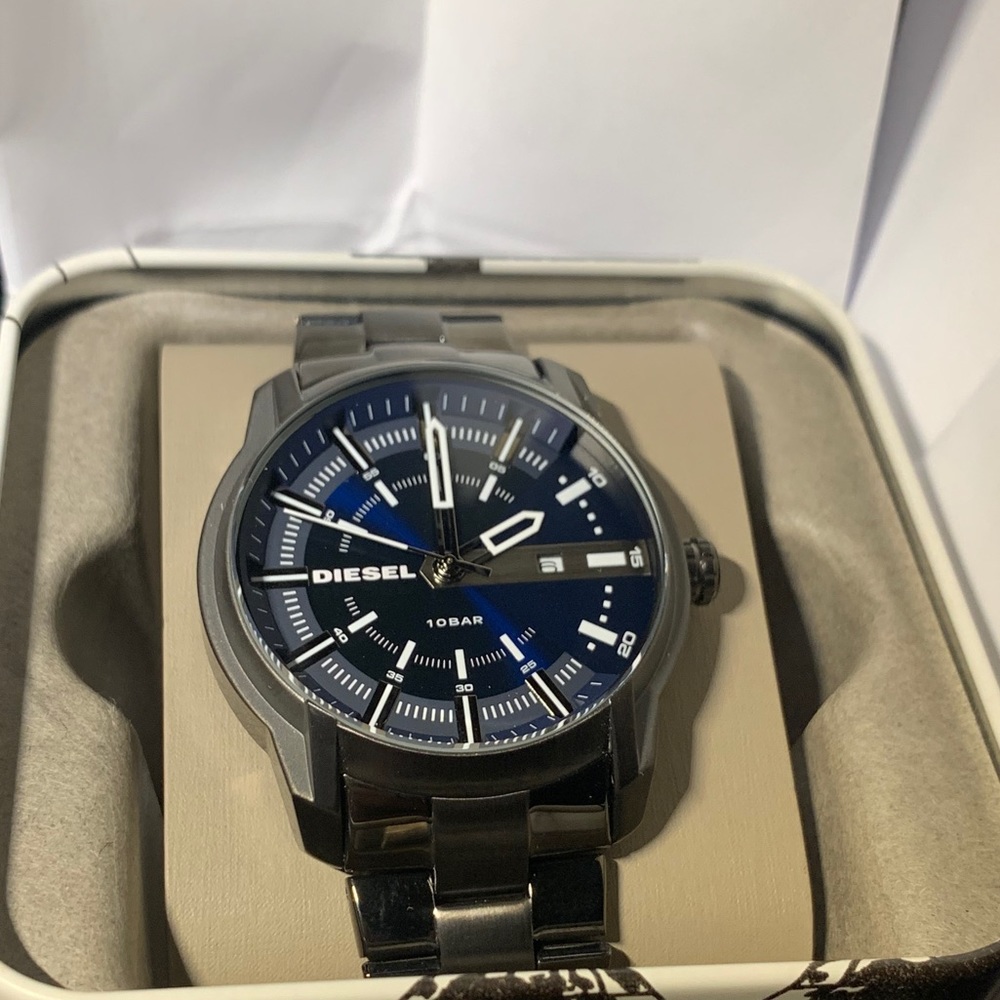 Diesel Gunsmoke Blue Dial Watch